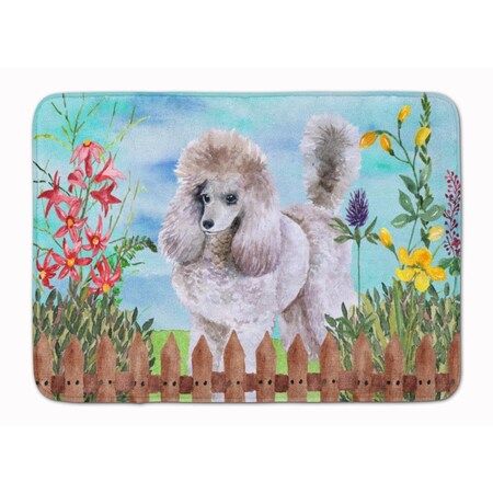 Carolines Treasures Poodle Spring Machine Washable Memory Foam Mat CK1227RUG